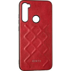 Чехол для Xiaomi Redmi Note 8 Jesco Leather case Красный смотреть фото | belker.com.ua