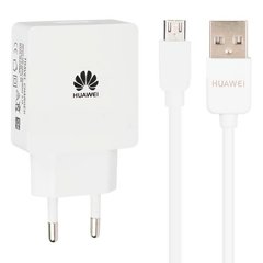 Зарядное устройство Huawei 2.1A c кабелем micro USB Original Белое