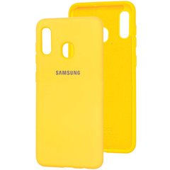 Защитный чехол для Samsung Galaxy A20 A205 Original Soft Case Жёлтый смотреть фото | belker.com.ua