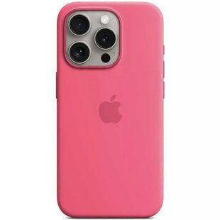 Чехол для iPhone 16 Pro Silicone Case (replica) Малиновый