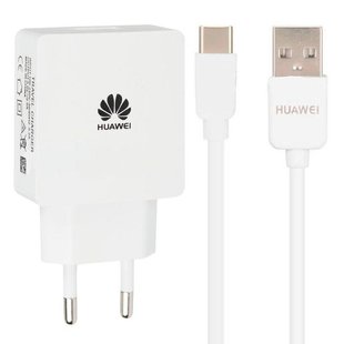 Зарядное устройство Huawei c кабелем Type C Original Белое