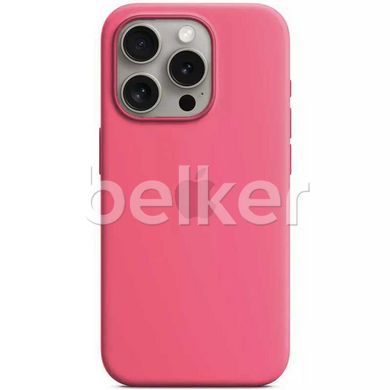 Чехол для iPhone 16 Pro Silicone Case (replica) Малиновый