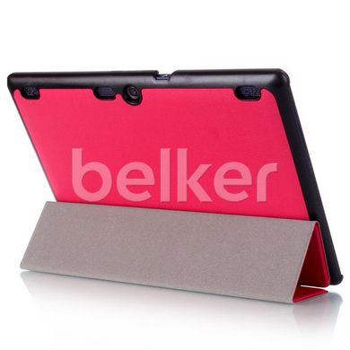 Чехол для Lenovo Tab 2 10.1 A10-70 Moko кожаный Малиновый смотреть фото | belker.com.ua