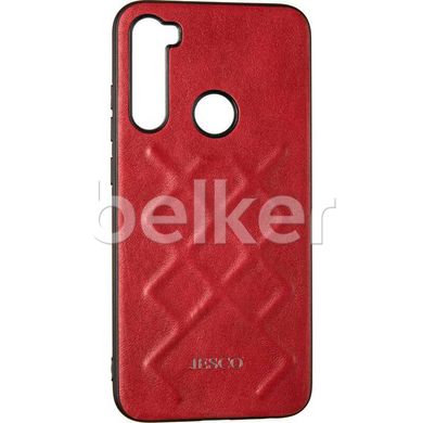 Чехол для Xiaomi Redmi Note 8 Jesco Leather case Красный смотреть фото | belker.com.ua