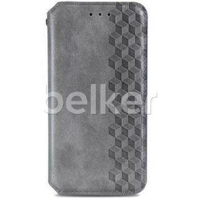 Чехол книжка для Samsung Galaxy M33 (M336) Getman case Cubic Серый