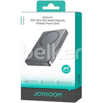 Магнитный павербанк для iPhone Joyroom Ultra-Slim Magnetic 10000 mAh 20W JR-PBM08 Pro Серый