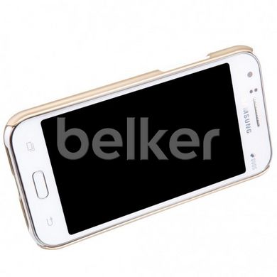 Пластиковый чехол для Samsung Galaxy J1 J100 Nillkin Frosted Shield Золотой смотреть фото | belker.com.ua