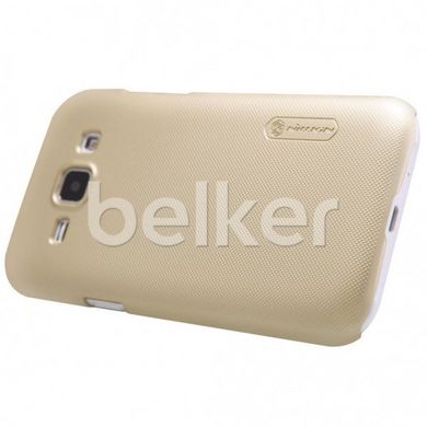 Пластиковый чехол для Samsung Galaxy J1 J100 Nillkin Frosted Shield Золотой смотреть фото | belker.com.ua