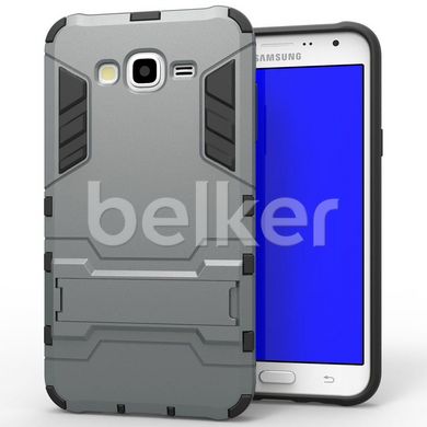 Противоударный чехол для Samsung Galaxy J7 J700 Honor Hard Defence Тёмно-серый смотреть фото | belker.com.ua