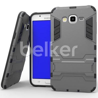 Противоударный чехол для Samsung Galaxy J7 J700 Honor Hard Defence Тёмно-серый смотреть фото | belker.com.ua