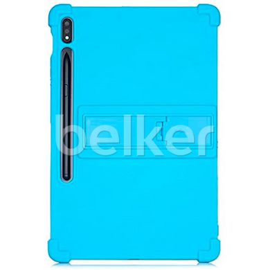 Противоударный чехол для Samsung Galaxy Tab S7 FE T733 Silicone armor Голубой