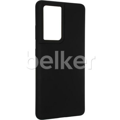 Силиконовый чехол для Samsung Galaxy S21 Ultra (G998) Soft Case Черный смотреть фото | belker.com.ua
