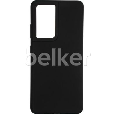 Силиконовый чехол для Samsung Galaxy S21 Ultra (G998) Soft Case Черный смотреть фото | belker.com.ua