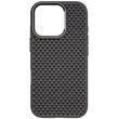 Противоударный чехол на iPhone 16 Pro Max Kevlar design soft with MagSafe Серый