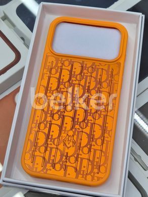 Чехол iPhone 17 Pro Max RIMOWA Dior Aluminium Case Оранжевый