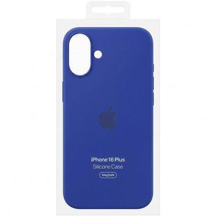Чехол для iPhone 16 Plus Silicone Case with MagSafe (AAA) Ультрамарин