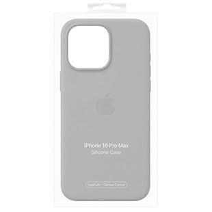 Чехол для iPhone 16 Pro Max Silicone Case with MagSafe (AAA) Серый