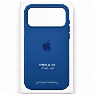 Чехол для iPhone 18 Pro Silicone Case with MagSafe (AAA) Синий