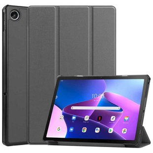 Чехол для Lenovo Tab M10 3rd Gen 10.1 tb-328 2022 Moko кожаный Серый