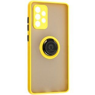 Чехол для Samsung Galaxy A72 (A725) LikGus Ring case Жёлтый смотреть фото | belker.com.ua