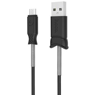 Кабель USB micro USB Hoco X24 Pisces Черный