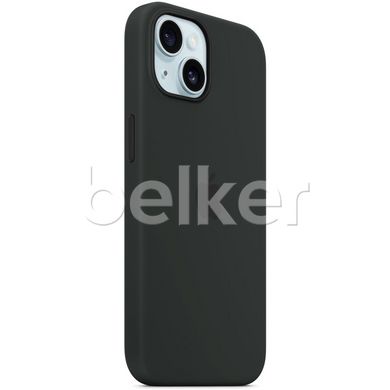 Чехол Apple Silicone Case MagSafe для iPhone 15 Черный