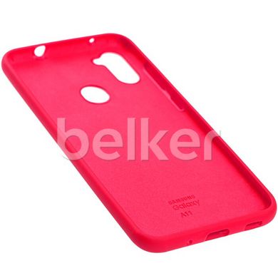 Чехол для Samsung Galaxy A11 (A115) Silicone Case Бордовый смотреть фото | belker.com.ua