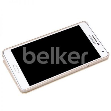 Чехол книжка для Samsung Galaxy A7 2015 A700 Nillkin Spark Золотой смотреть фото | belker.com.ua