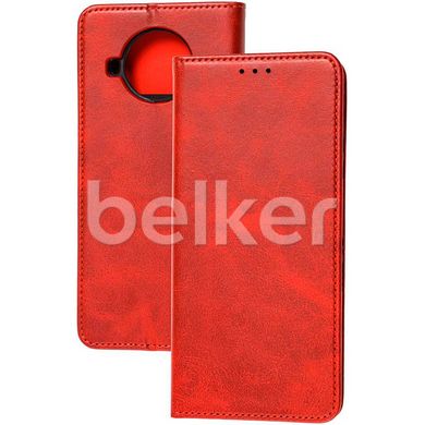 Чехол книжка для Xiaomi Mi 10T Lite Magic magnet Красный
