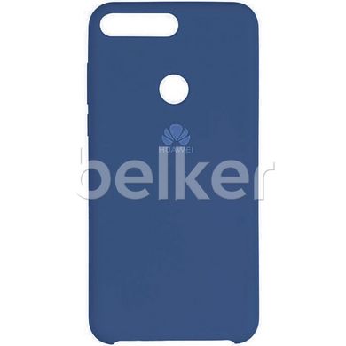 Оригинальный чехол для Huawei Honor 7x Soft Case Синий смотреть фото | belker.com.ua