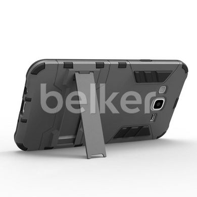 Противоударный чехол для Samsung Galaxy J5 J500 Honor Hard Defence Тёмно-серый смотреть фото | belker.com.ua