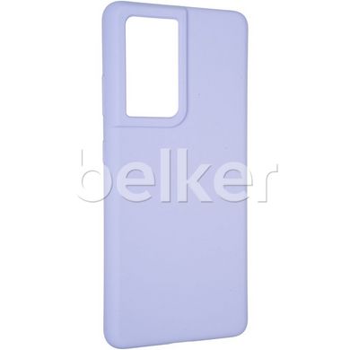 Силиконовый чехол для Samsung Galaxy S21 Ultra (G998) Soft Case Голубой смотреть фото | belker.com.ua