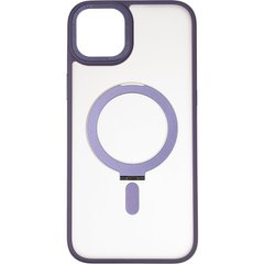 Чехол для iPhone 15 Plus MagSafe Stand Фиолетовый
