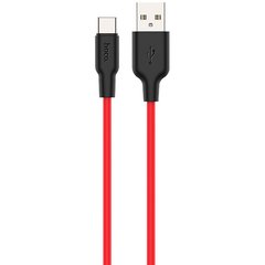 Силиконовый кабель USB Type-C Hoco X21 Красный