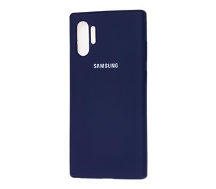 Оригинальный чехол для Samsung Galaxy Note 10 Plus N975 Full Silicone Case Темно-синий смотреть фото | belker.com.ua