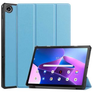 Чехол для Lenovo Tab M10 3rd Gen 10.1 tb-328 2022 Moko кожаный Голубой