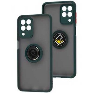 Чехол для Samsung Galaxy M33 (M336) LikGus Ring case Зеленый