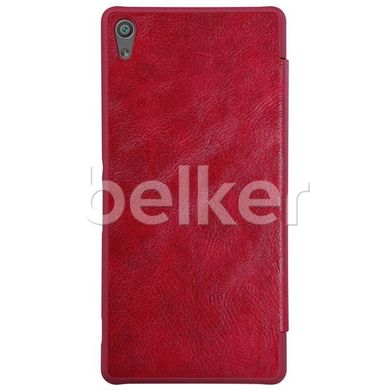 Чехол книжка для Sony Xperia XA Ultra Nillkin Qin кожаный Красный смотреть фото | belker.com.ua