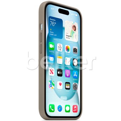 Чехол Apple Silicone Case MagSafe для iPhone 15 Мокко