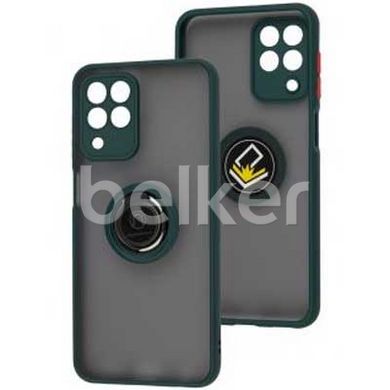 Чехол для Samsung Galaxy M33 (M336) LikGus Ring case Зеленый