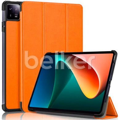 Чехол для Xiaomi Mi Pad 6 Moko кожаный Оранжевый