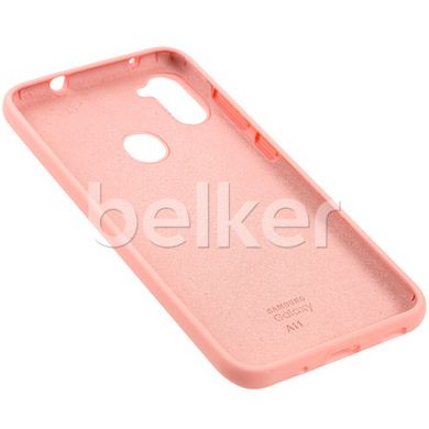 Чехол для Samsung Galaxy A11 (A115) Silicone Case Бежевый смотреть фото | belker.com.ua
