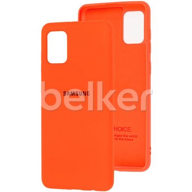 Чехол для Samsung Galaxy A31 (A315) Silicone Case Оранжевый смотреть фото | belker.com.ua