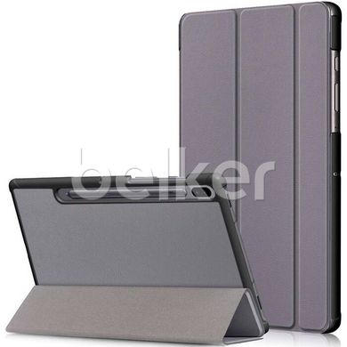 Чехол для Samsung Galaxy Tab S6 10.5 T865 Moko кожаный Серый смотреть фото | belker.com.ua