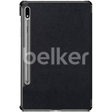 Чехол для Samsung Galaxy Tab S7 FE T733 Moko кожаный Черный