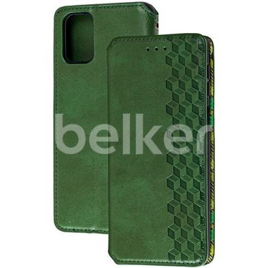 Чехол книжка для Samsung Galaxy M51 M515 Getman case Cubic Зелёный смотреть фото | belker.com.ua