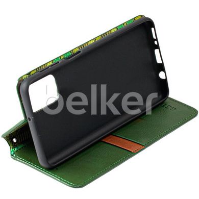 Чехол книжка для Samsung Galaxy M51 M515 Getman case Cubic Зелёный смотреть фото | belker.com.ua
