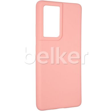 Силиконовый чехол для Samsung Galaxy S21 Ultra (G998) Soft Case Розовый смотреть фото | belker.com.ua