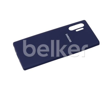 Оригинальный чехол для Samsung Galaxy Note 10 Plus N975 Full Silicone Case Темно-синий смотреть фото | belker.com.ua
