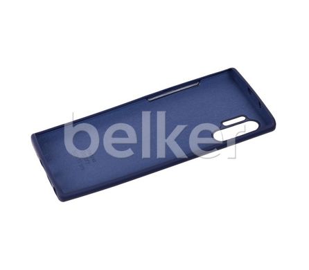 Оригинальный чехол для Samsung Galaxy Note 10 Plus N975 Full Silicone Case Темно-синий смотреть фото | belker.com.ua